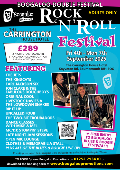 Rock 'n' Roll Double Festival (2-4-1) at the Carrington House Hotel, Bournemouth brochure
