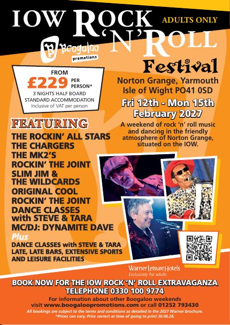 Rock & Roll Weekend at Norton Grange, IOW brochure