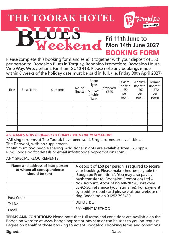 Blues Weekend at the Toorak Hotel, Torquay
