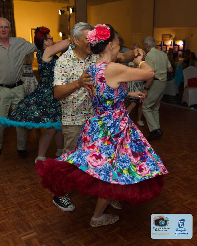 A floral dress spinning out on the floor